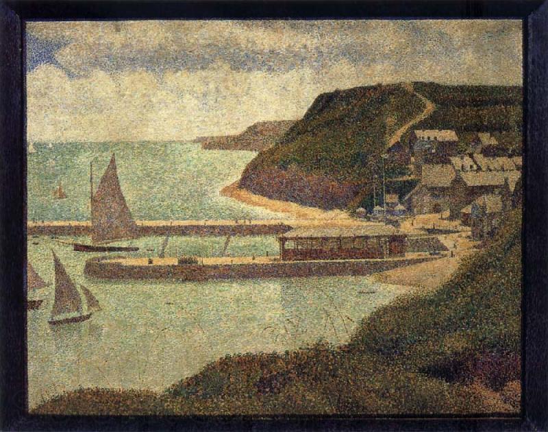 Georges Seurat The Flux of Port en bessin